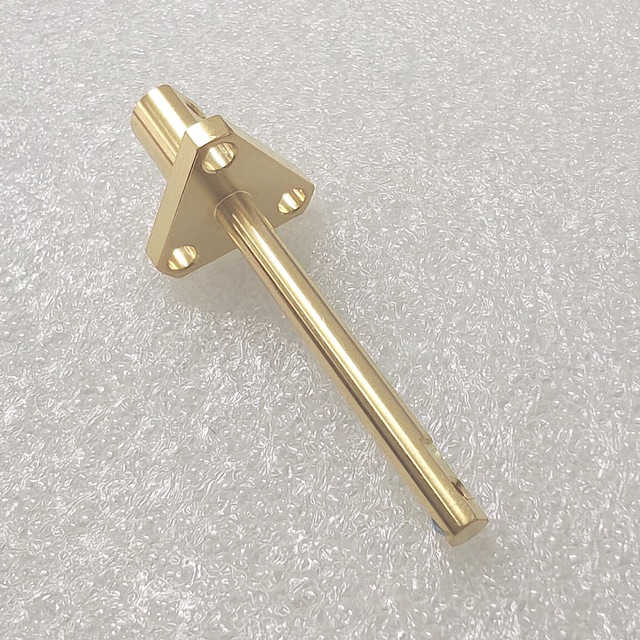 Custom copper precision component manufactured by Maisi Precision.
