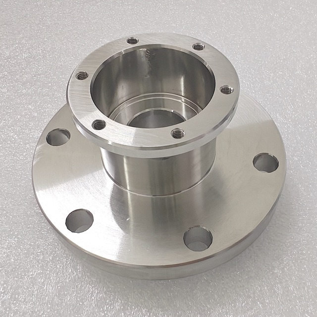 Custom stainless steel precision component manufactured by Maisi Precision.