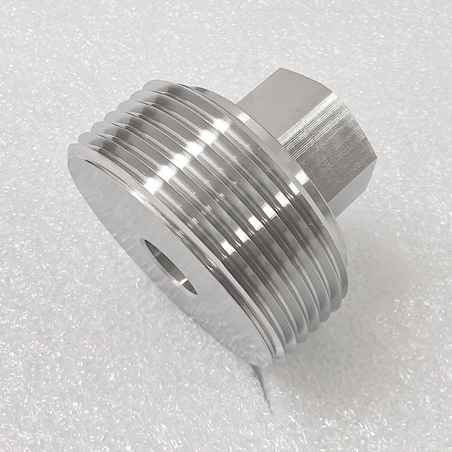 Custom stainless steel precision component manufactured by Maisi Precision.