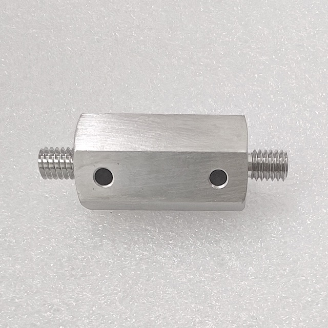 Custom stainless steel precision component manufactured by Maisi Precision.